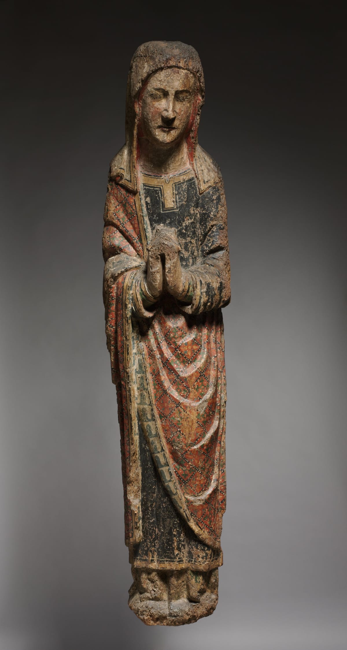 Mourning Virgin (1250-1275) - Public Domain Catholic Stock Photo