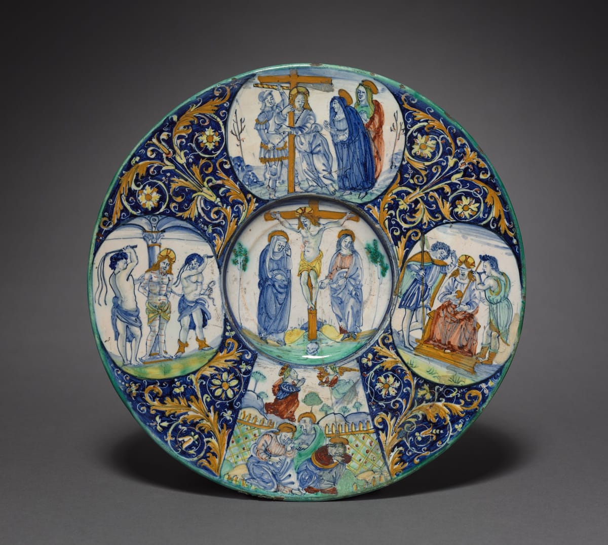 Plate Depicting Christ’s Passion (1510) by Painter of the Royal Procession - Public Domain Catholic Stock Photo