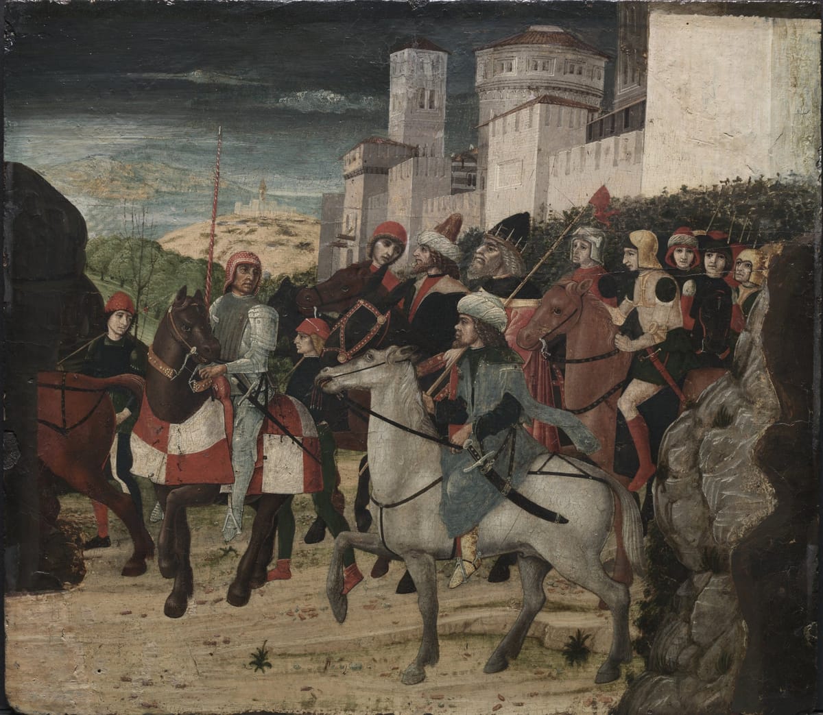 Procession of the Magi (1450-1500) by Bernardo Parentino - Public Domain Catholic Painting