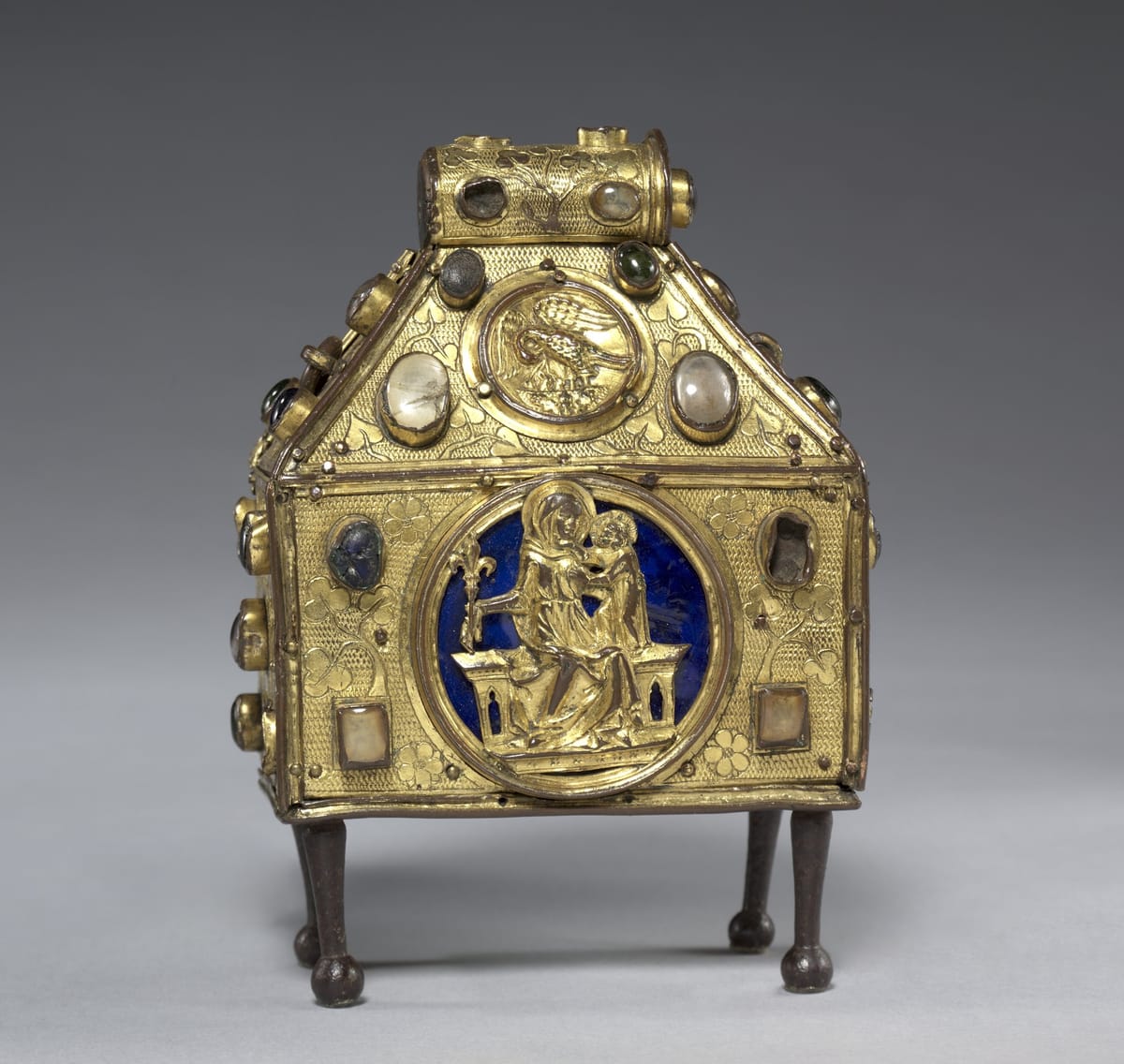 Reliquary in Purse Form (1320) - Public Domain Catholic Stock Photo