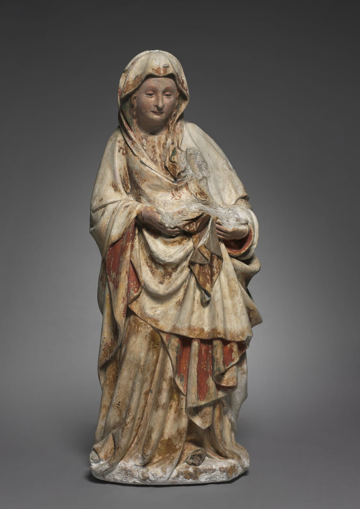 Standing Virgin (1440-1450) by Claus de Werve - Public Domain Catholic Stock Photo