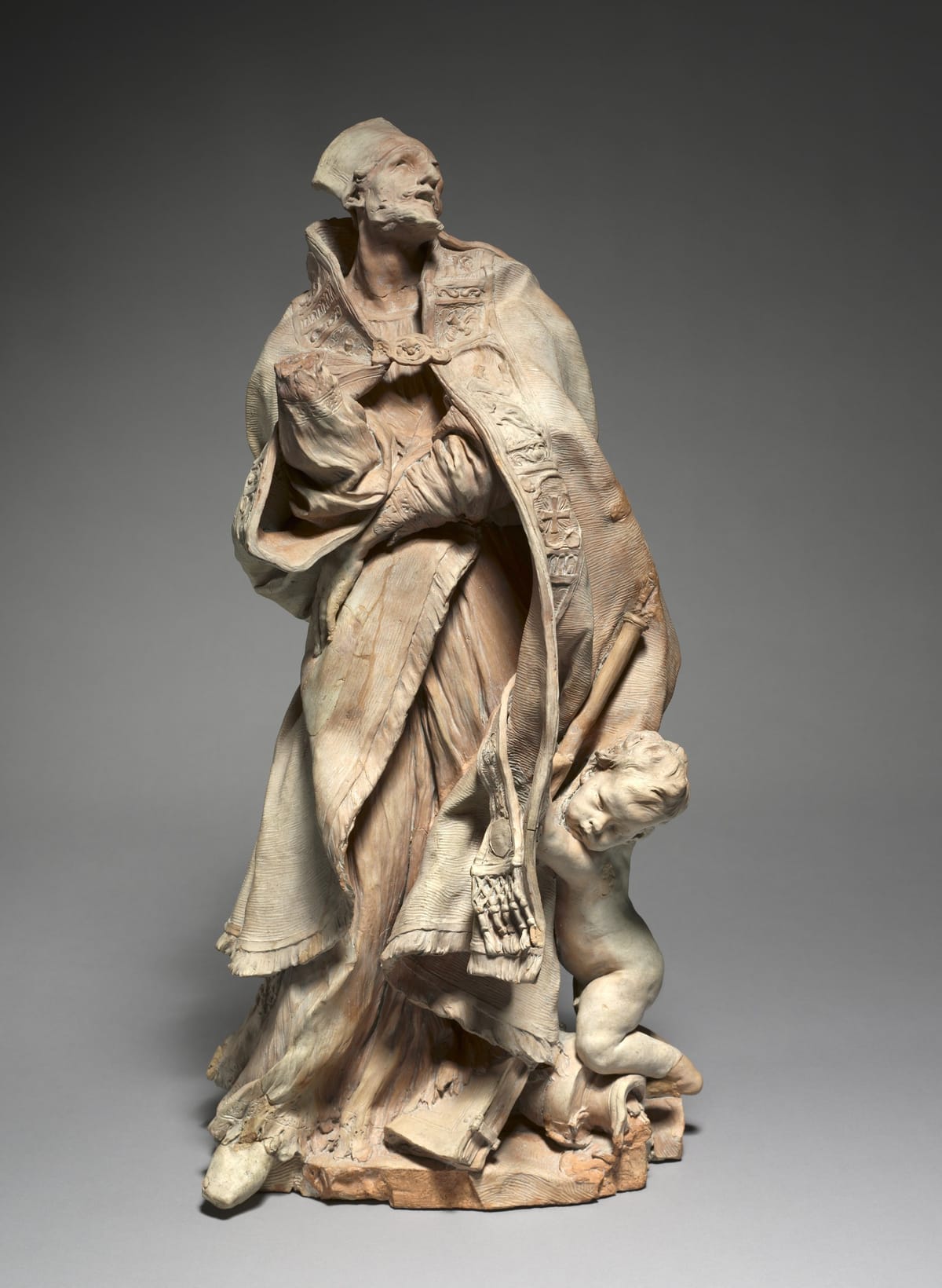 Study for The Blessed Alessandro Sauli (1665) by Pierre Puget - Public Domain Catholic Stock Photo