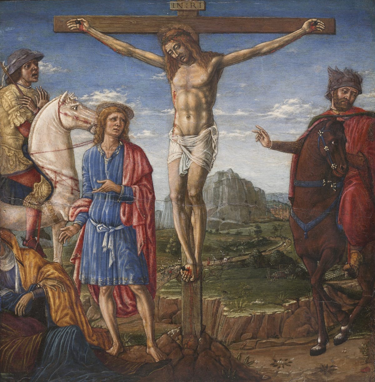 The Crucifixion (1470) by Matteo di Giovanni - Public Domain Catholic Painting