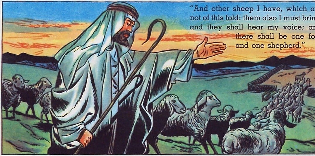 The Good Shepherd and His Other Sheep (1947) - Public Domain Catholic Comic Art