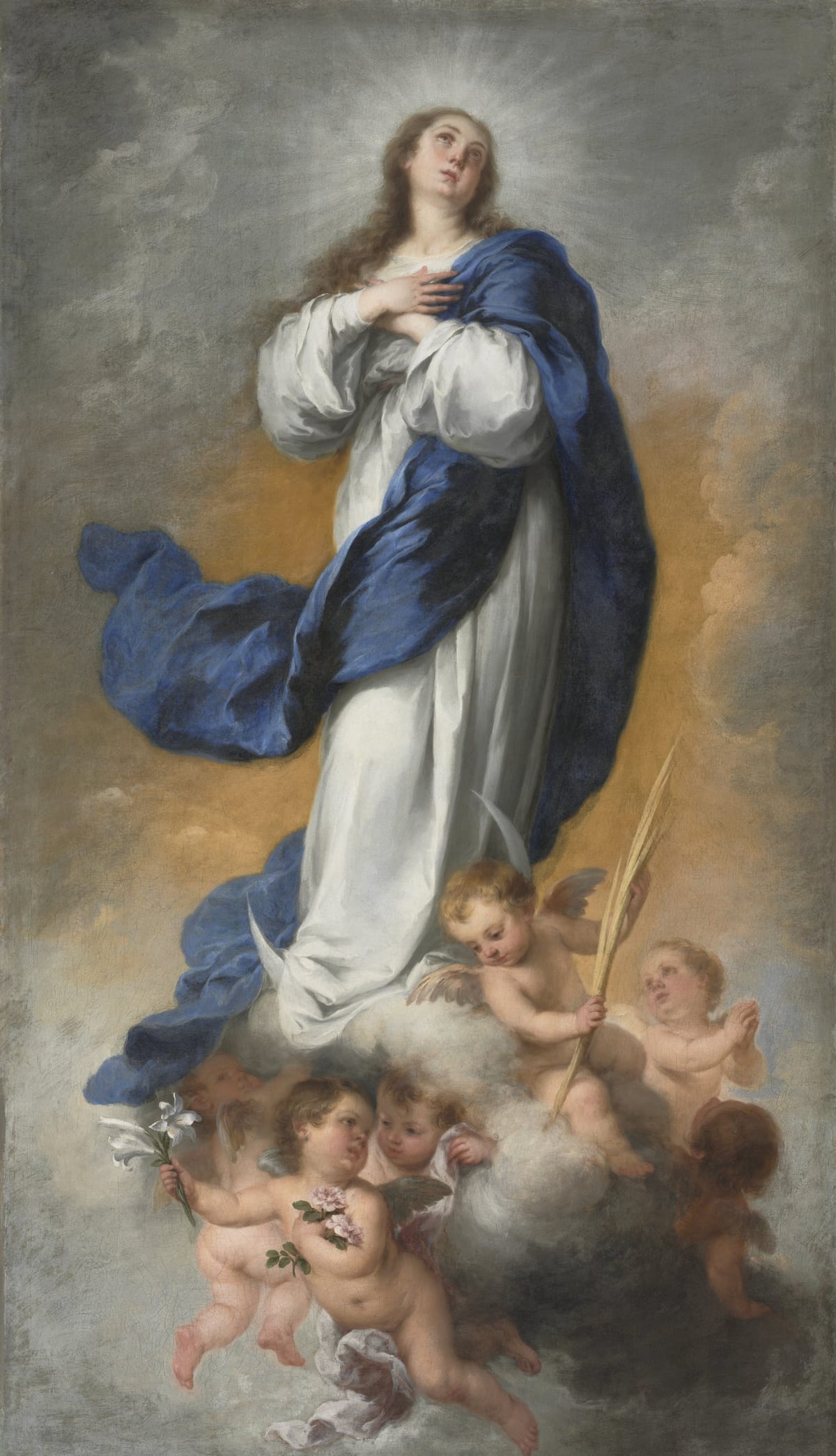The Immaculate Conception (1680) by Bartolomé Esteban Murillo - Public Domain Catholic Painting