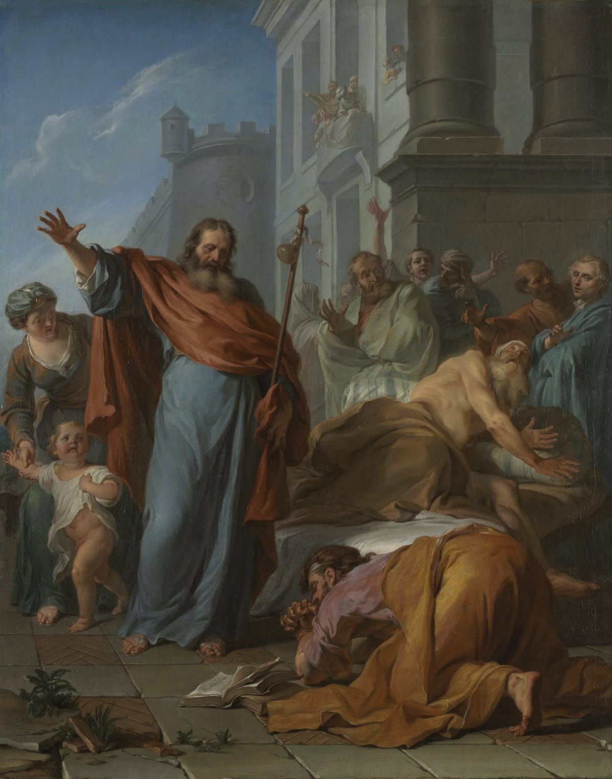 The Miracles of Saint James the Greater (1726) by Noël Nicolas Coypel - Public Domain Catholic Painting