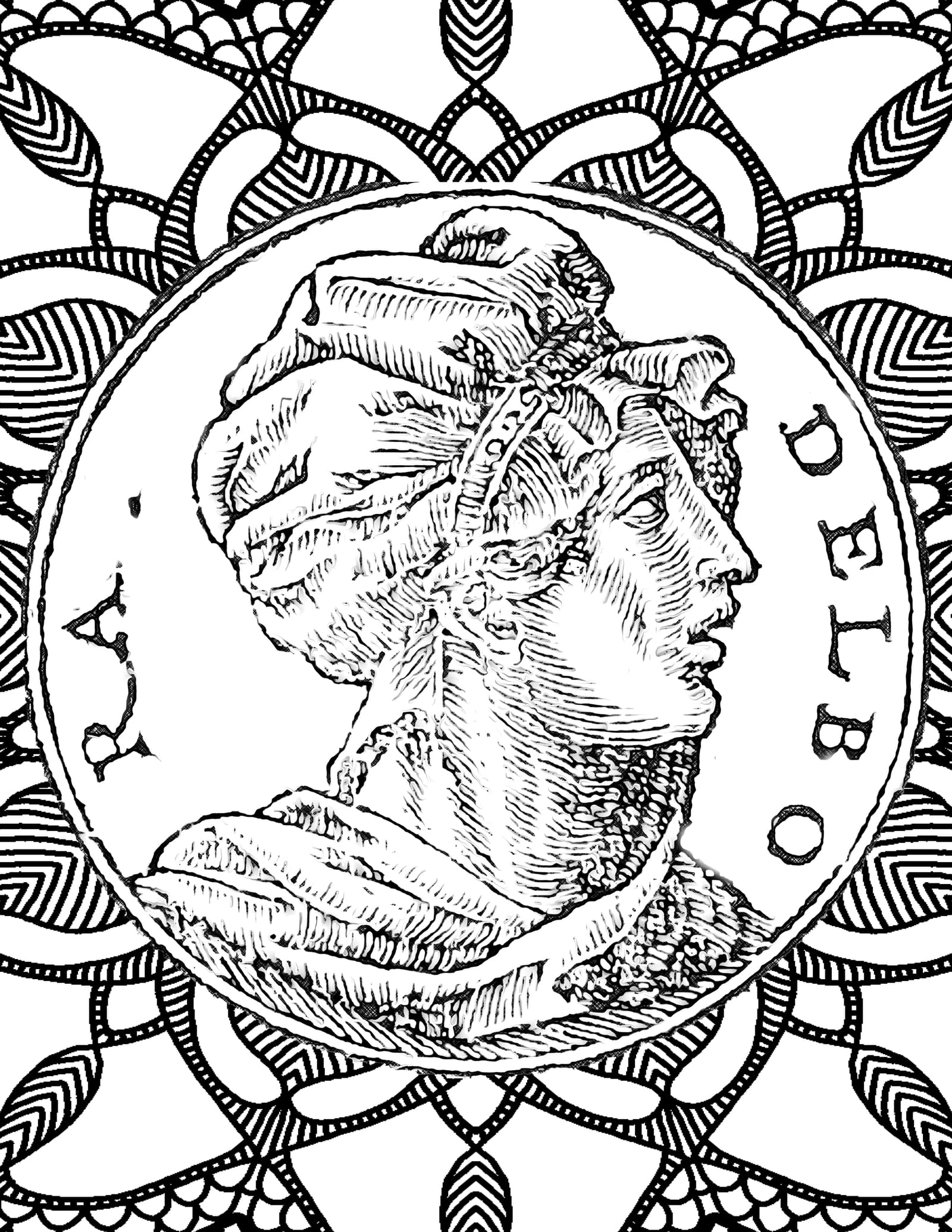 Deborah Bible Coloring Page