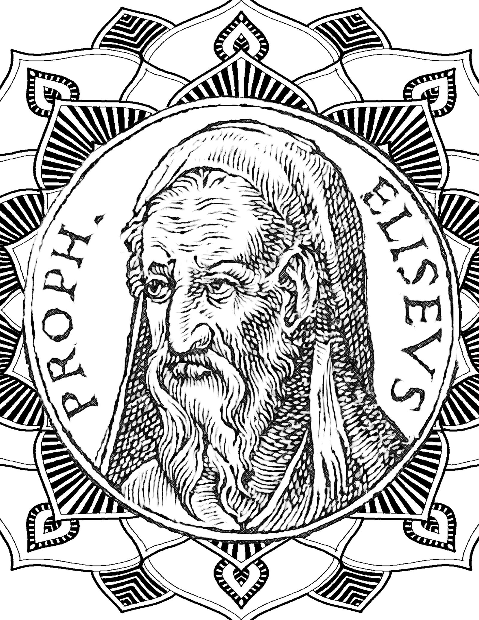 Elisha The Prophet Coloring Page