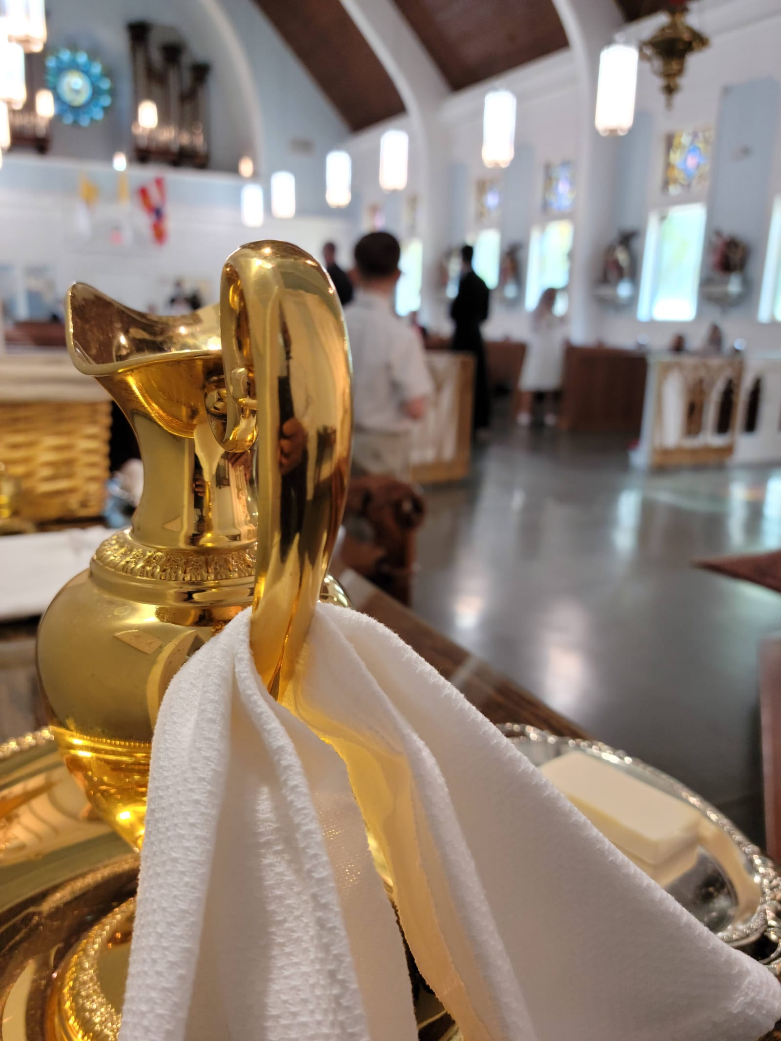 Latin Mass Cruets Catholic Stock Photo