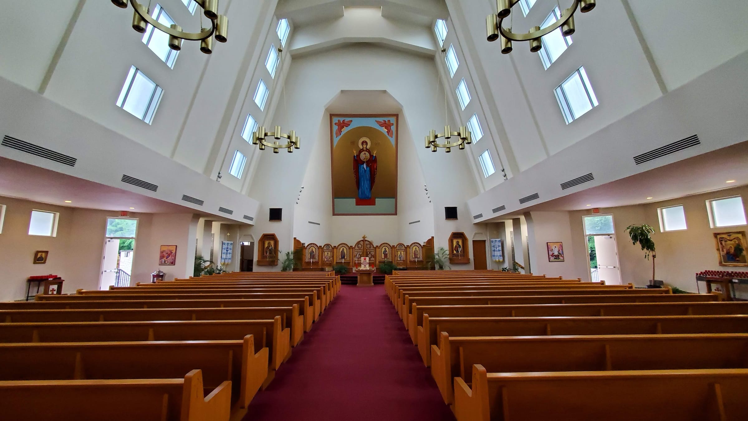 Ukrainian Catholic Church Interior Catholic Stock Photo