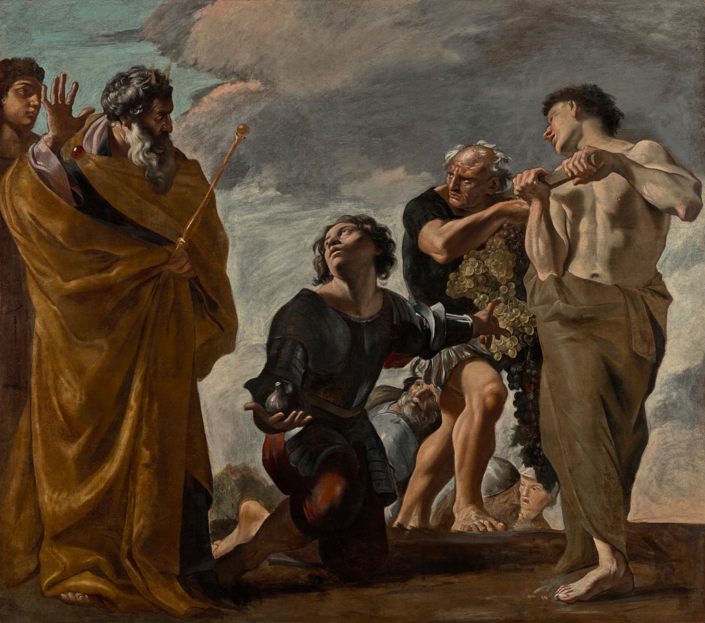 Moses and the Messengers from Canaan by Giovanni Lanfranco (1621-1624 