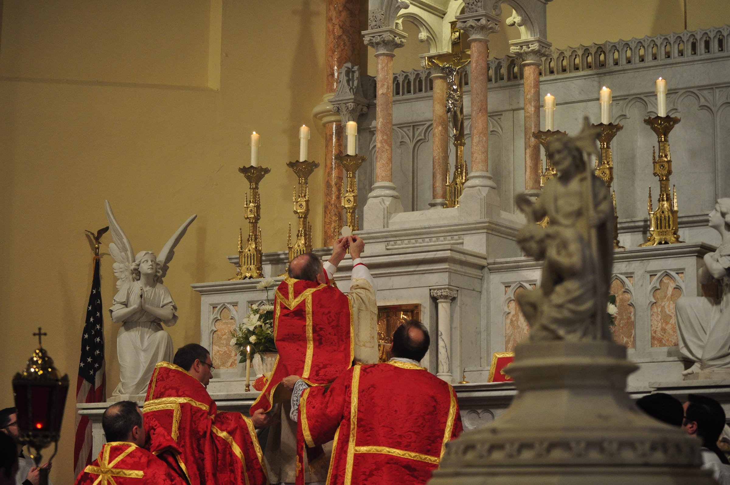 Latin Mass Elevation Catholic Stock Photo