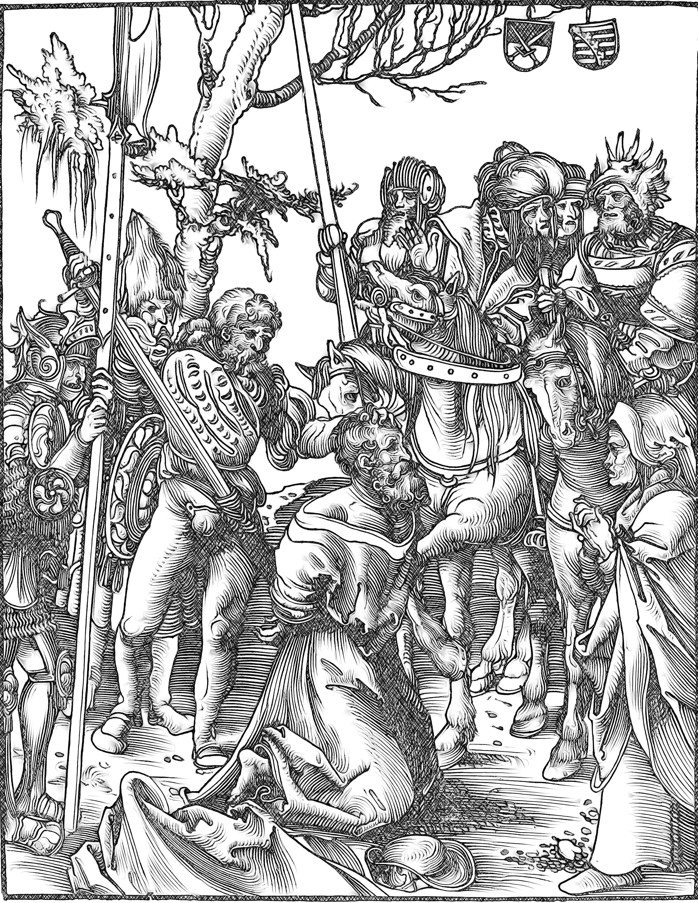 The Martyrdom of Saint James the Greater - Catholic Coloring Page