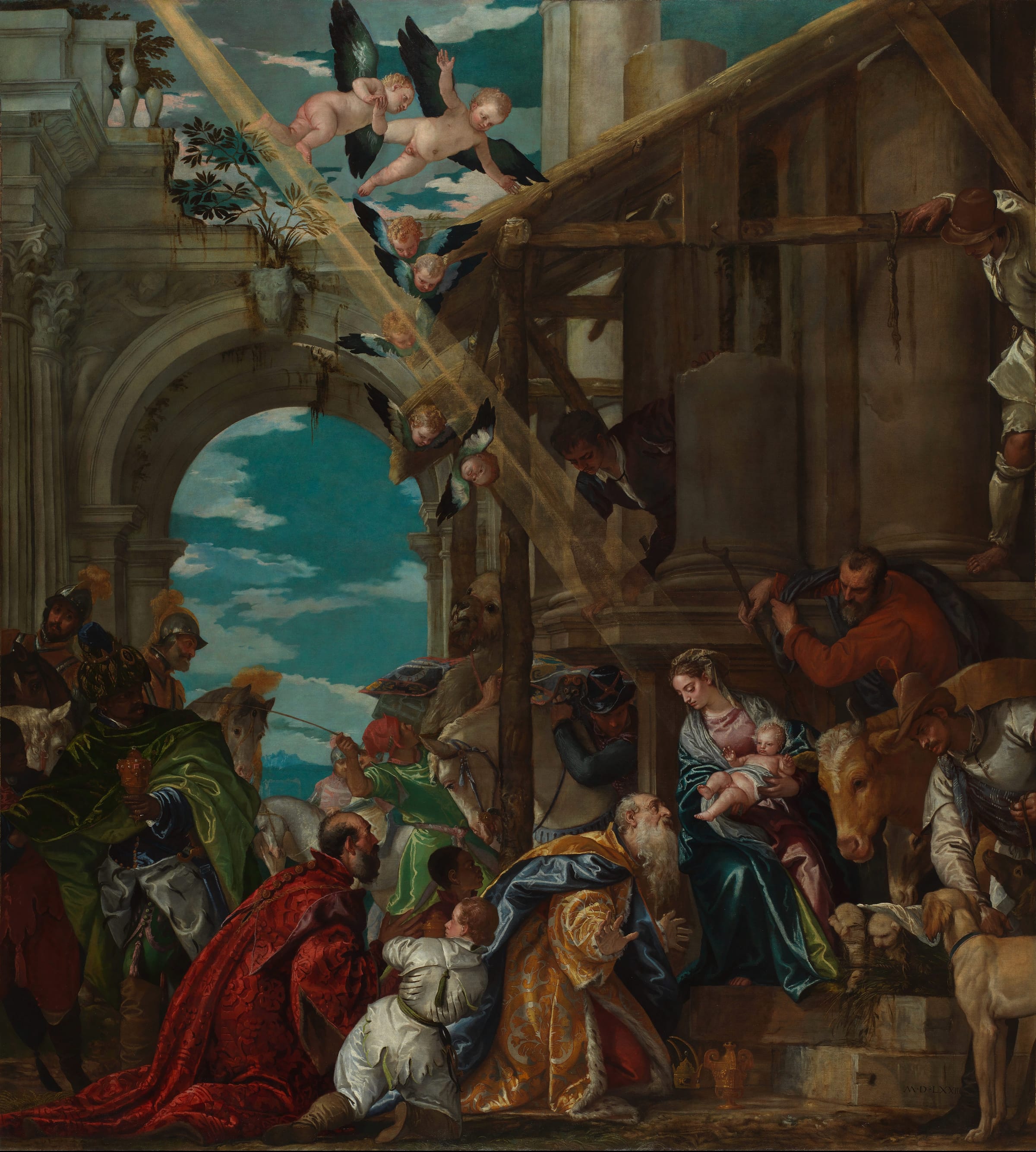 Adoration of the Magi (1573) by Paolo Veronese - Public Domain Catholic ...