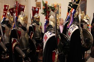 Knights at the Great Templar Procession (Caravaca de la Cruz, Spain) - Catholic Stock Photo
