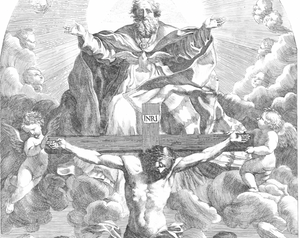 Holy Trinity (1685–1723) by Robert van Audenaerd - Catholic Coloring Page