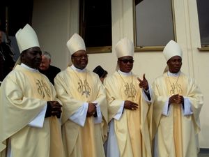 African Priests at the Second World Congress of Divine Mercy (2011, Poland) - Catholic Stock Photo