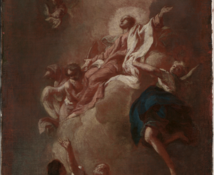 Sketch for "The Assumption of the Virgin" (1744) by Giovanni Battista Piazzetta - Public Domain Catholic Painting