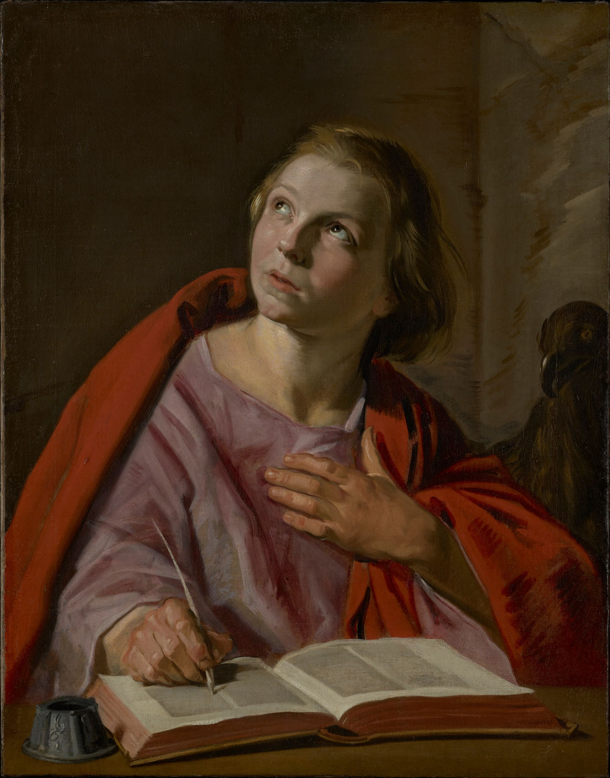 Saint John the Evangelist by Frans Hals (1625-1628) - Public Domain Catholic Painting