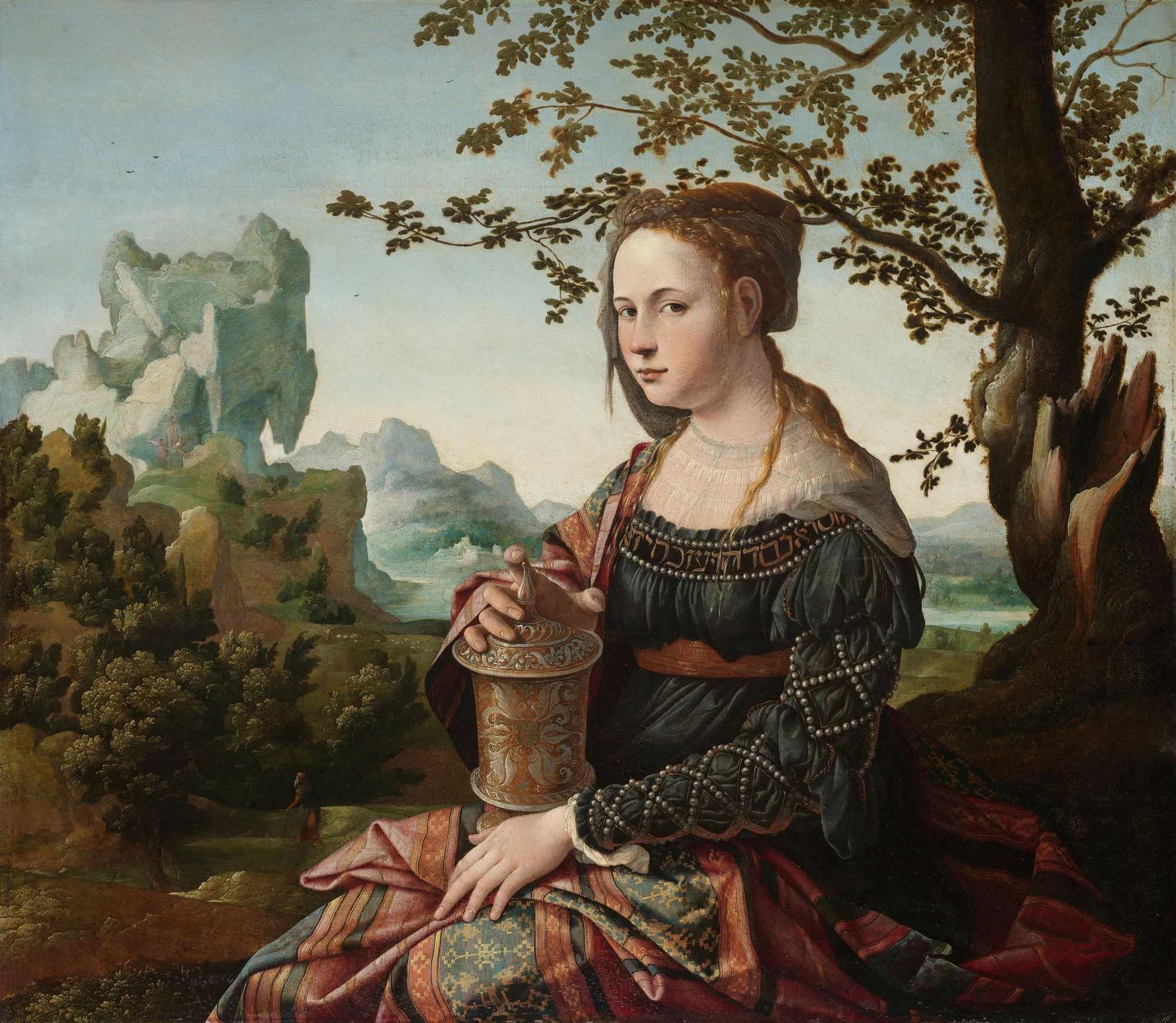 Mary Magdalene by Jan van Scorel (1530) - Public Domain Catholic Painting