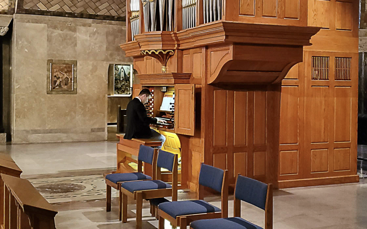 Crypt Church Pipe Organ at the National Shrine, Washington D.C. - Catholic Stock Photo
