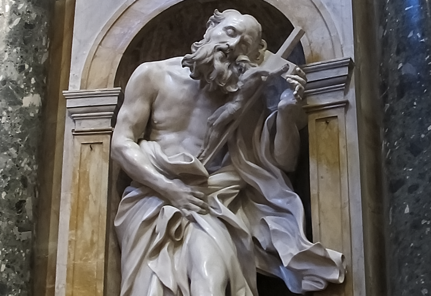 Saint Jerome Statue (1661–1663) by Bernini - Catholic Stock Photo
