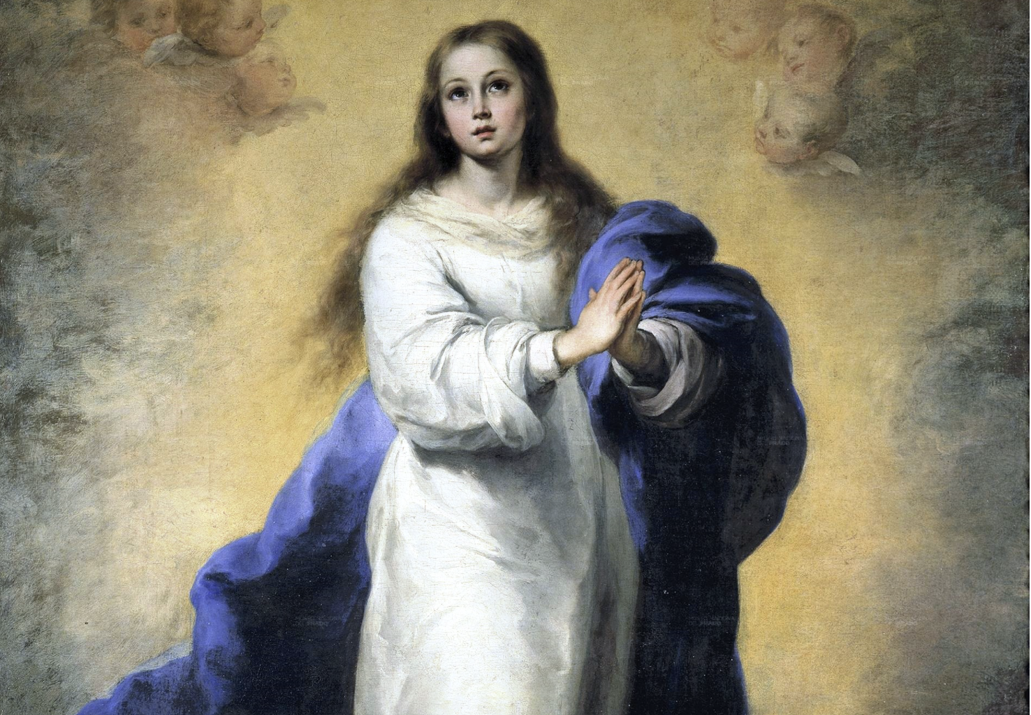 The Immaculate Conception of El Escorial (1660–1665) by Bartolomé Esteban Murillo - Public Domain Catholic Painting