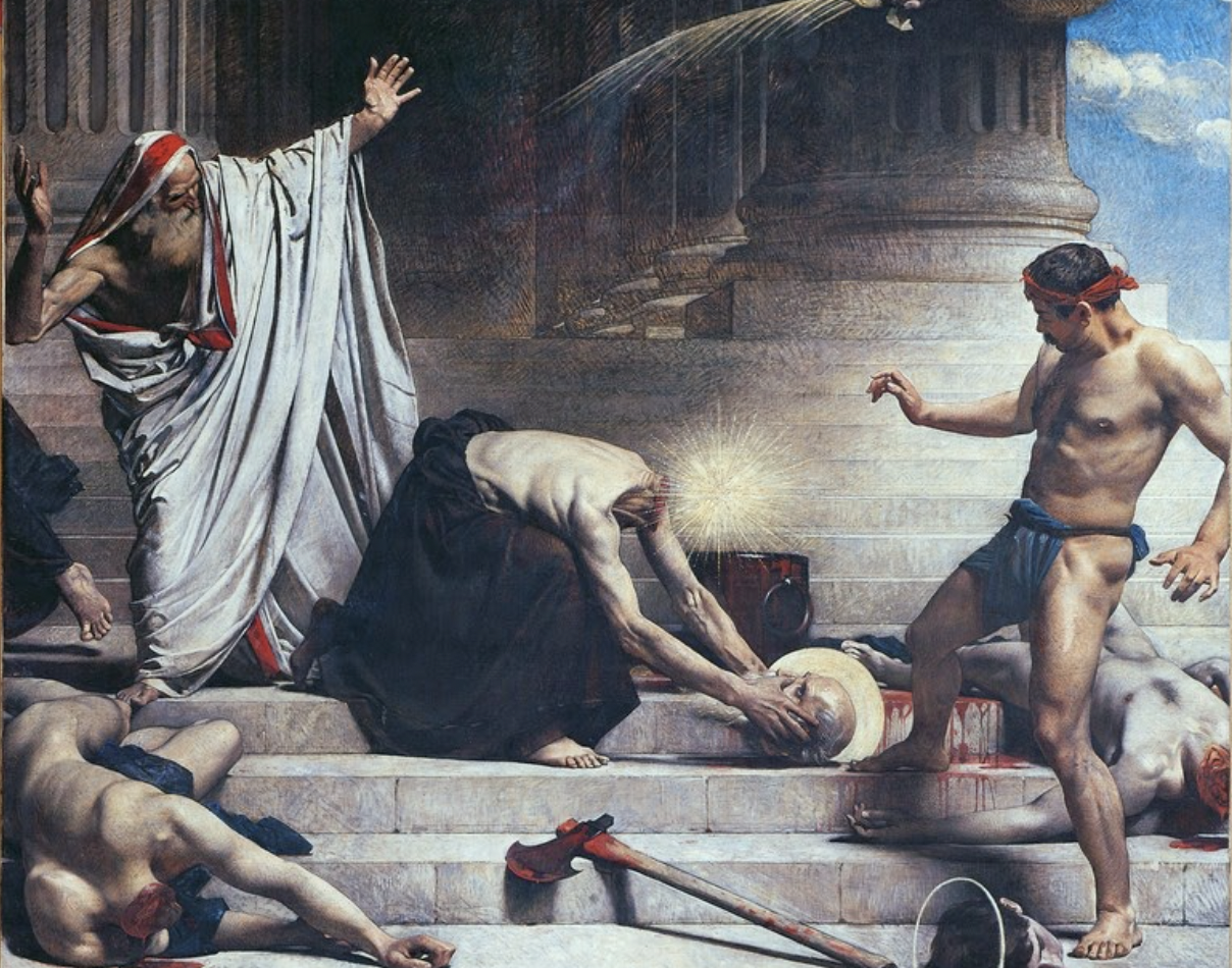 Martyrdom of Saint Denis (1874–1886) by Leon Bonnat - Public Domain Catholic Painting