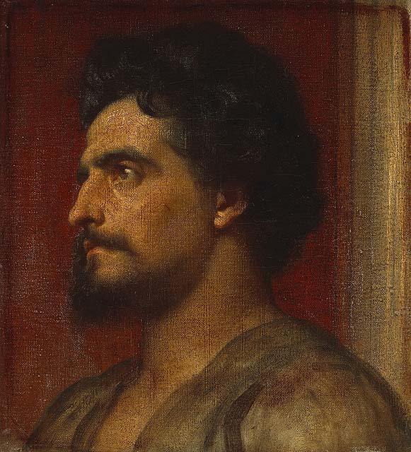 Samson (1858) by Frederic Leighton - Public Domain Bible Painting