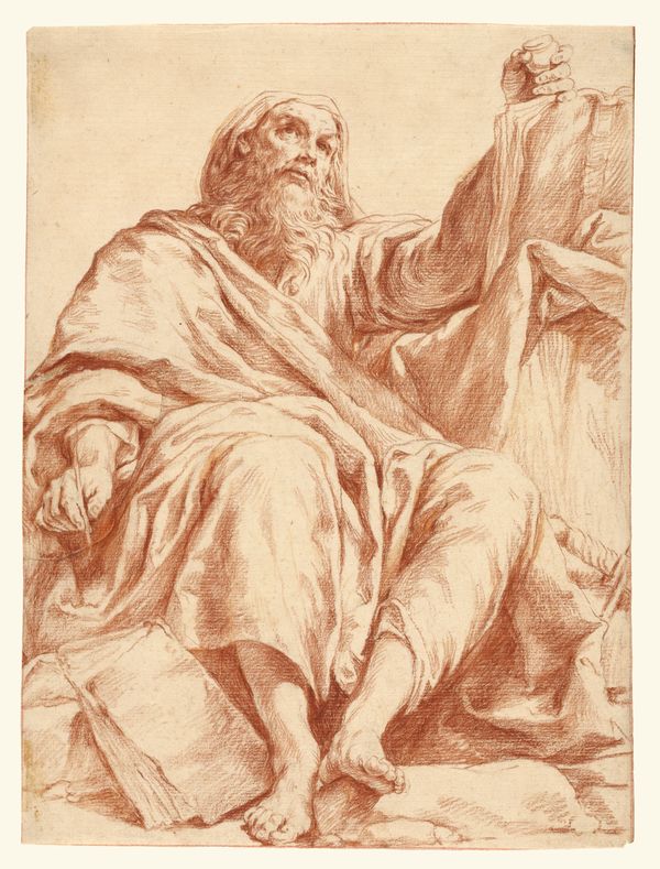 Saint Paul by Giuseppe Maria Crespi (1720-1730) - Public Domain Catholic Drawing