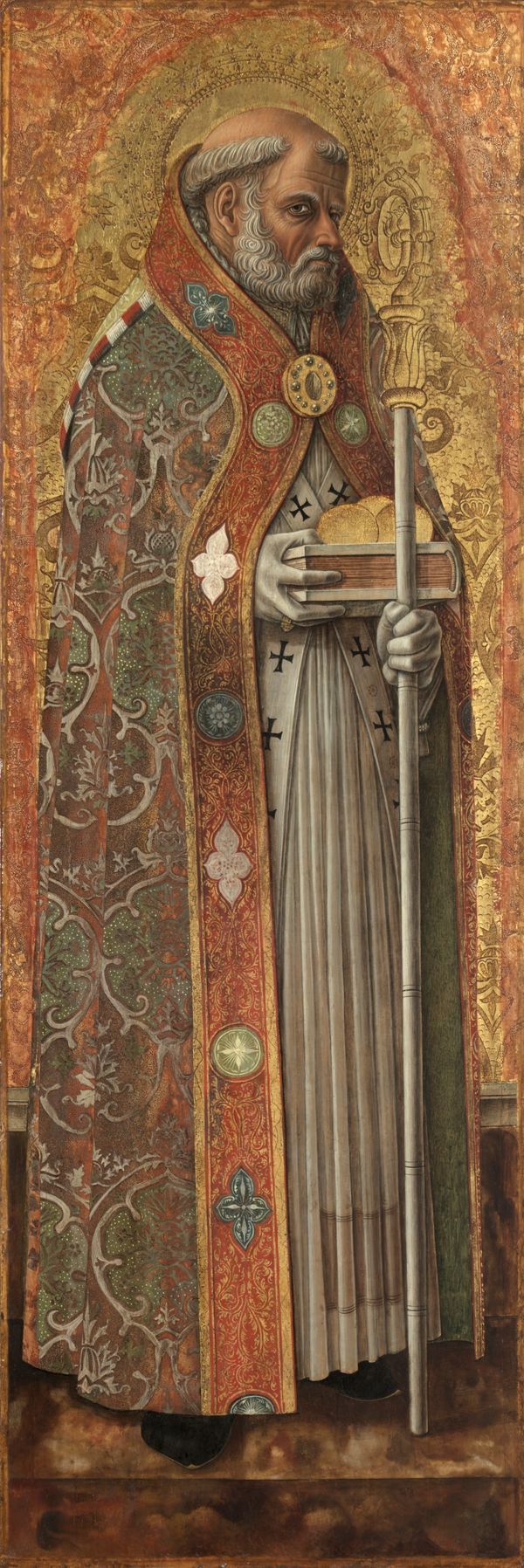 Saint Nicholas of Bari (1472) by Carlo Crivelli - Public Domain