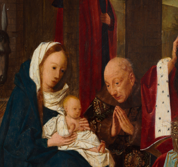 The Adoration of the Magi (1480s) by Geertgen tot Sint Jans - Public Domain Bible Painting