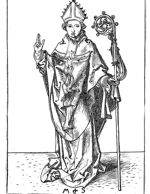 Saint Augustine - Catholic Coloring Page