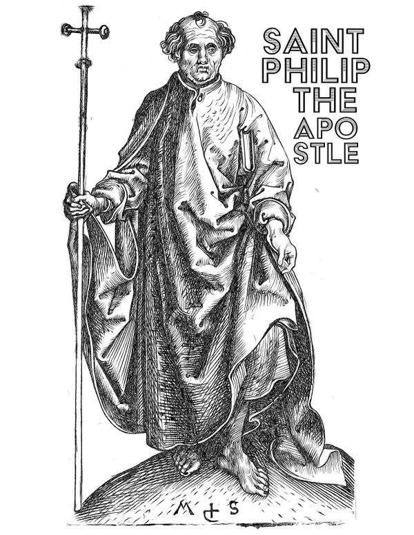 Saint Philip the Apostle - Catholic Coloring Page