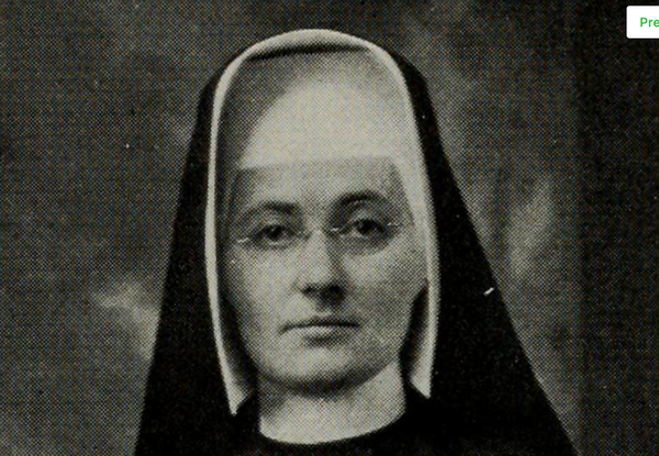 Sister Mary Luke, 1921 - Vintage Catholic Stock Photo