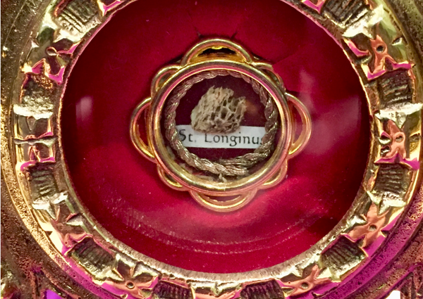 First Class Bone Relic of St. Longinus - Catholic Stock Photo