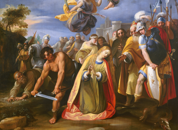 Martyrdom of Saint Margaret (1608–1611) by Giuseppe Cesari - Public Domain Catholic Painting