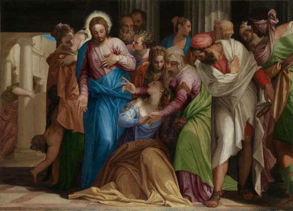 The Conversion of Mary Magdalene (1545–1548) by Paolo Veronese - Public Domain Catholic Painting