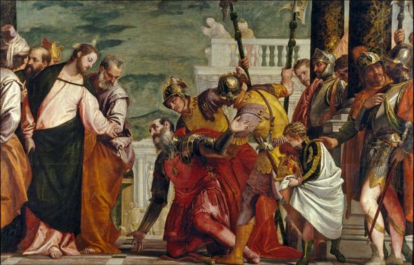 Jesus and the Centurion (1571) by Paolo Veronese - Public Domain Catholic Painting