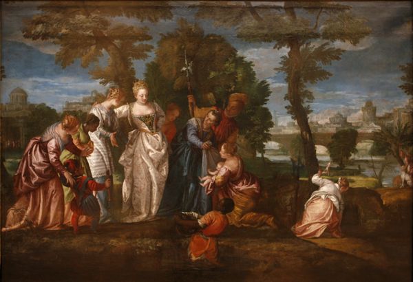 The Finding of Moses (1580) by Paolo Veronese - Public Domain Catholic Painting