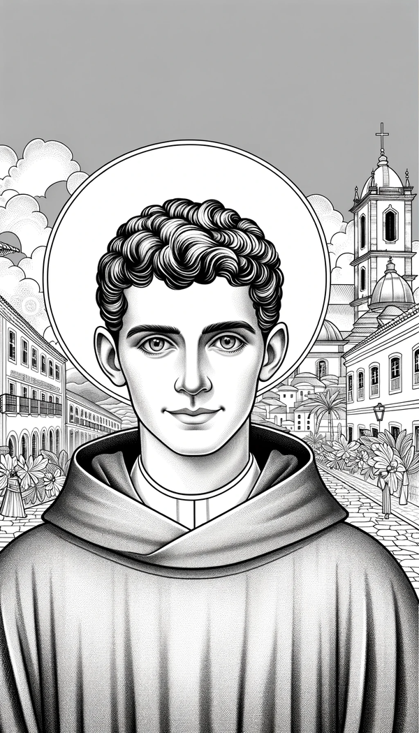 Saint Louis - Catholic Coloring Page