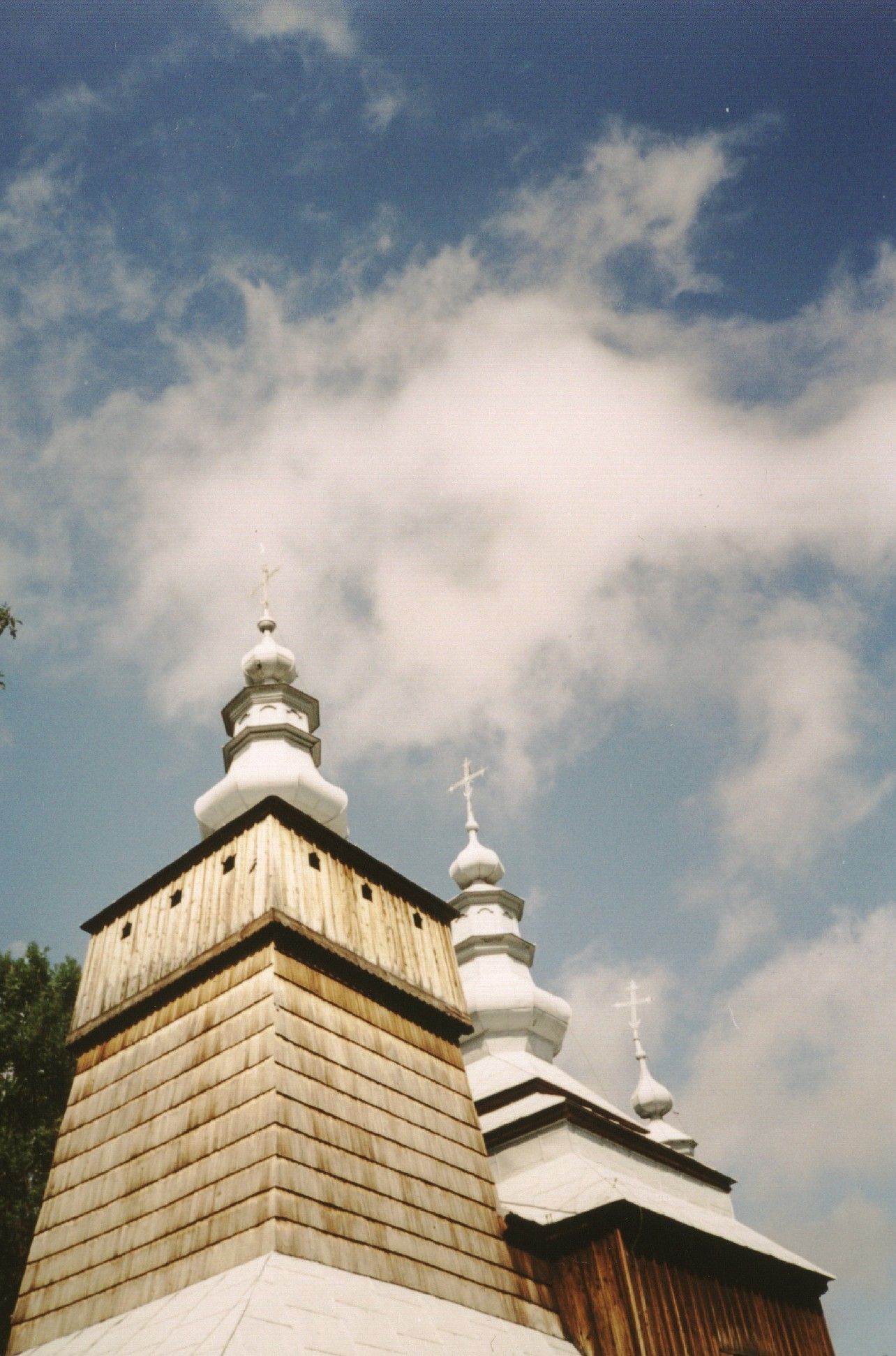 Church of Saints Cosmas and Damian in Krempna - Catholic Stock Photo