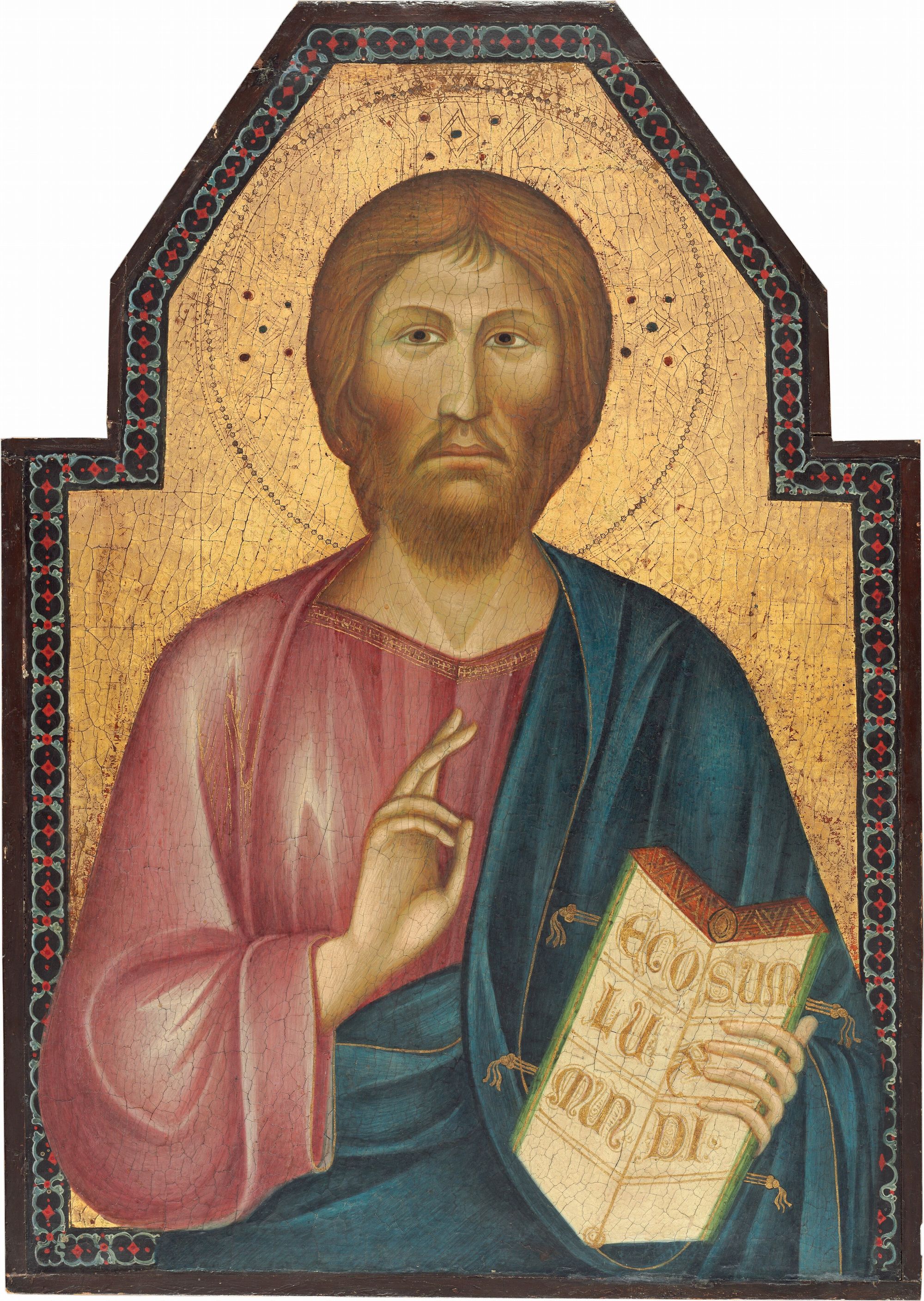 Christ Blessing by Grifo di Tancredi (1310) - Public Domain Catholic Painting