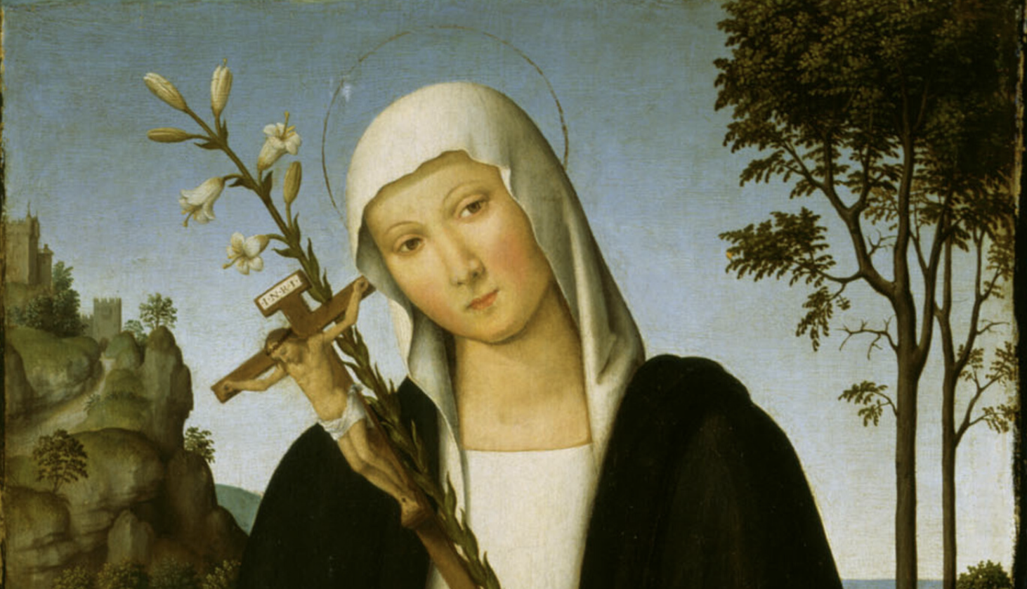 Saint Catherine of Siena (1510–1515) by Lo Spagna - Public Domain Catholic Painting