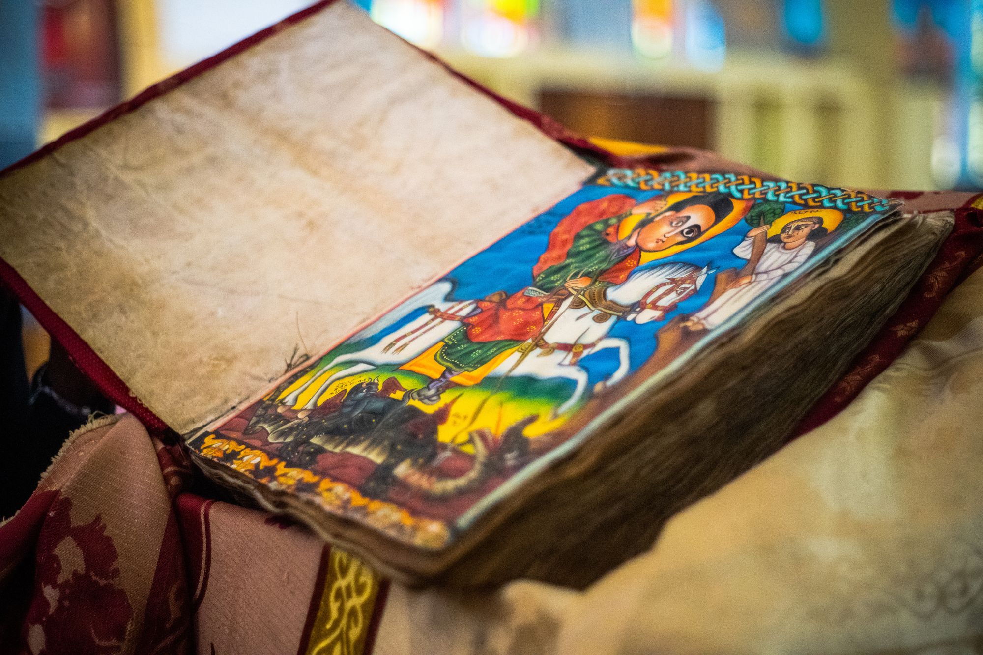 Ethiopian Bible - Catholic Stock Photo