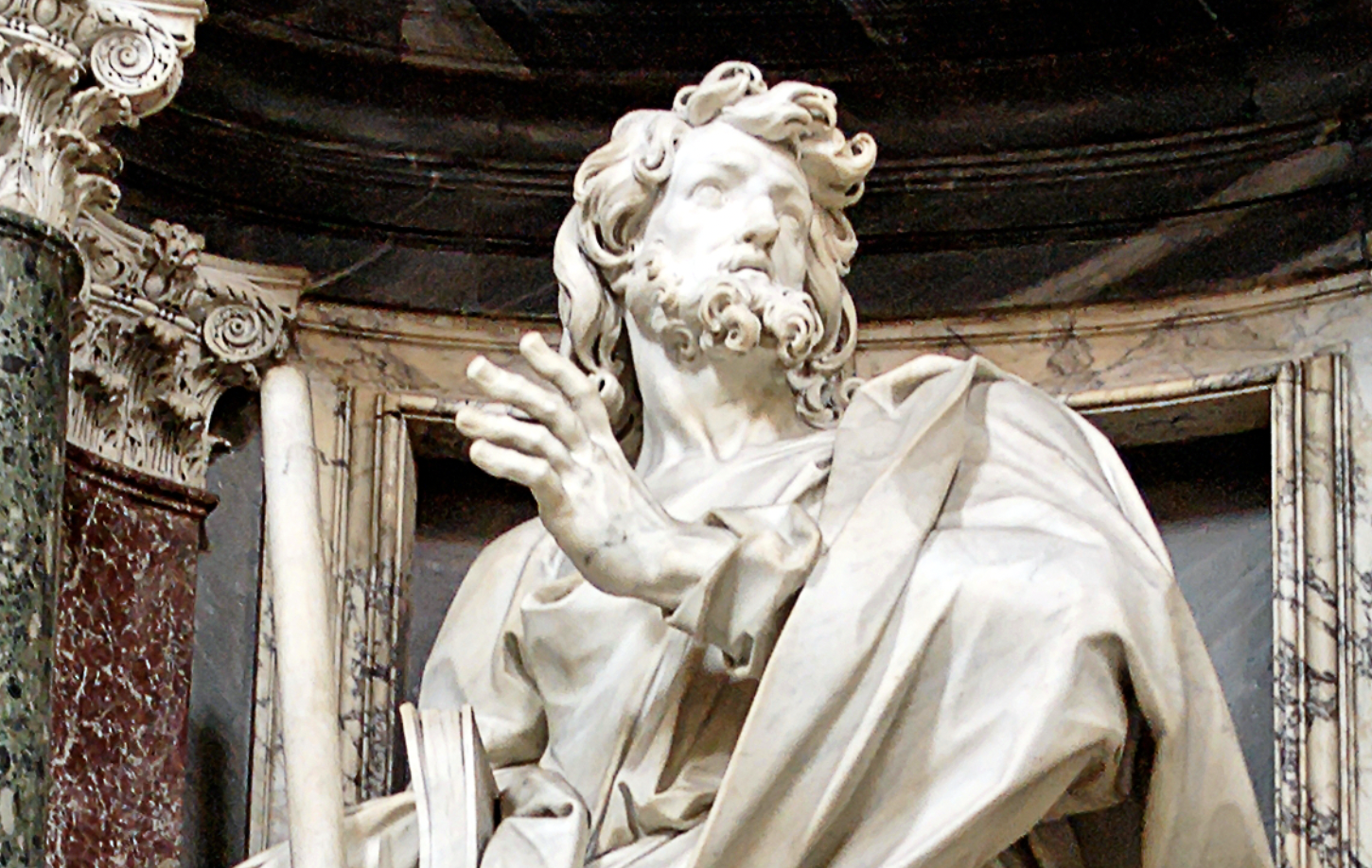 St. James the Less Statue - Catholic Stock Photo