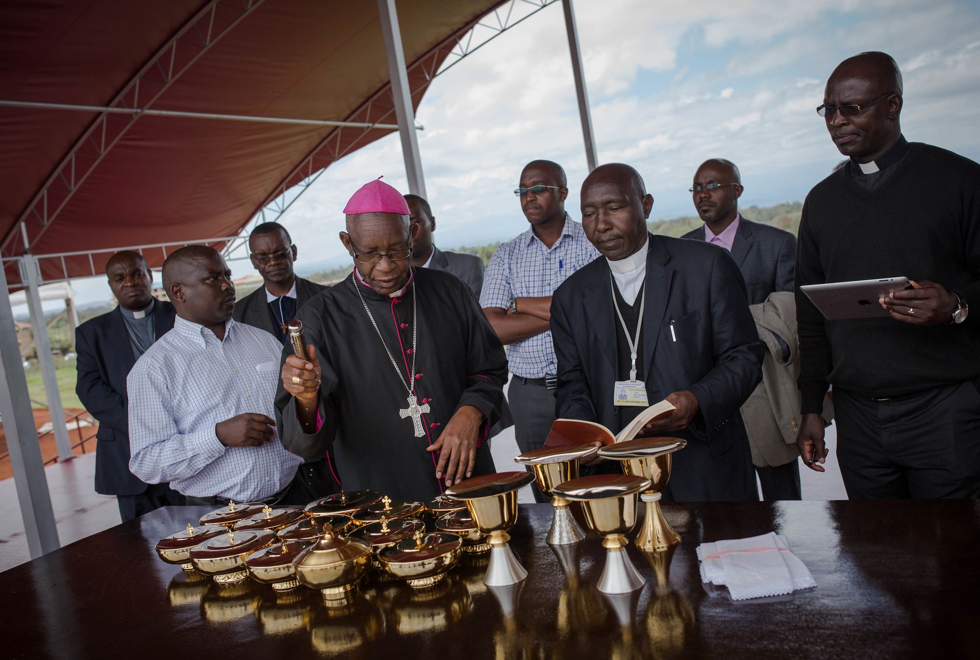 Archbishop Peter Kairo at Beatification Ceremony (2015, Kenya) - Catholic Stock Photo
